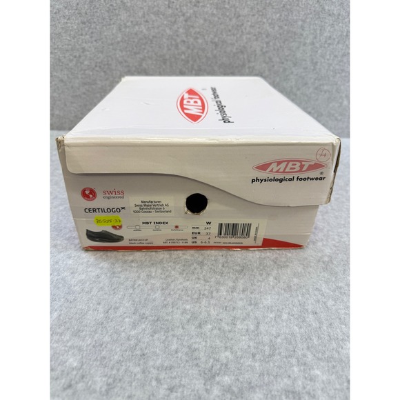 MBT Batini Lace Up Womens Brown Leather Rocker Comfort Shoes EU37‎ US6.5 - Picture 8 of 10